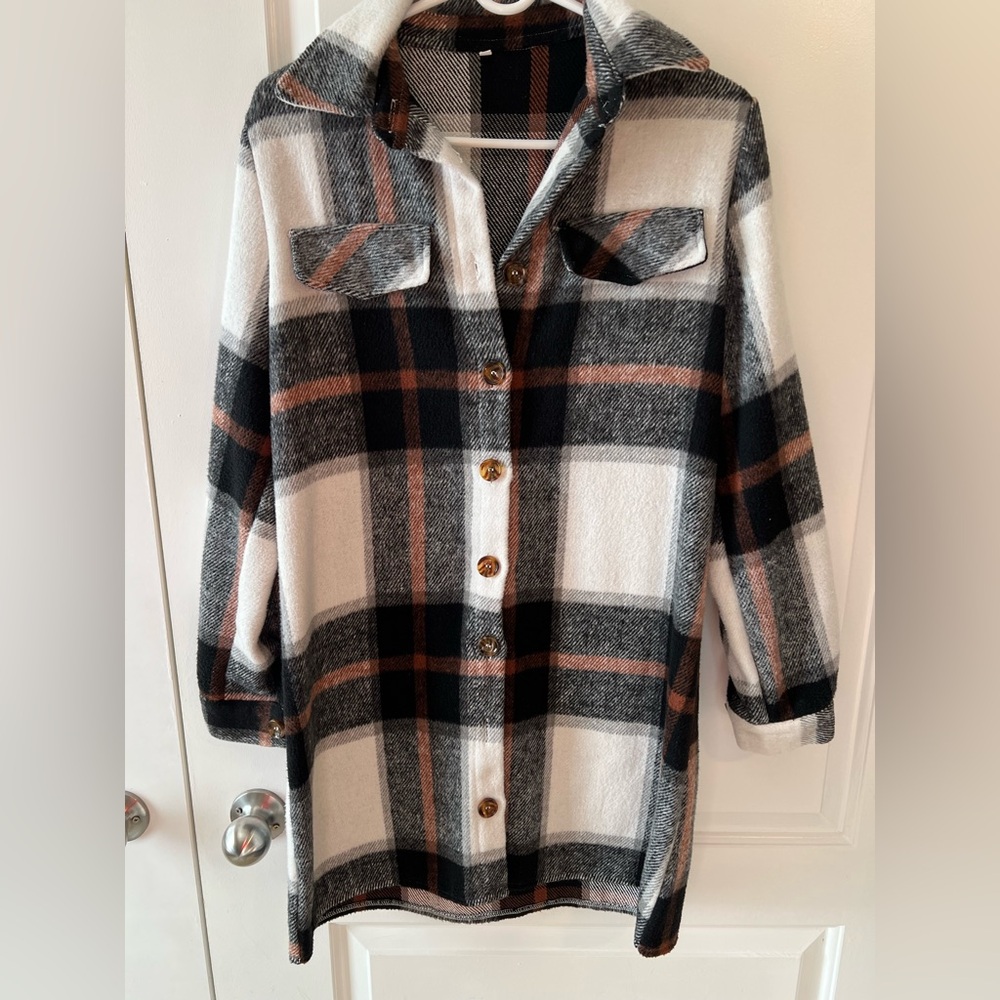 Chic Plaid Button-Up Mini Dress